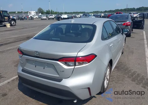 2025 Toyota Corolla Le z USA, uszkodzony, nr VIN 5YFB4MDE2SP234045